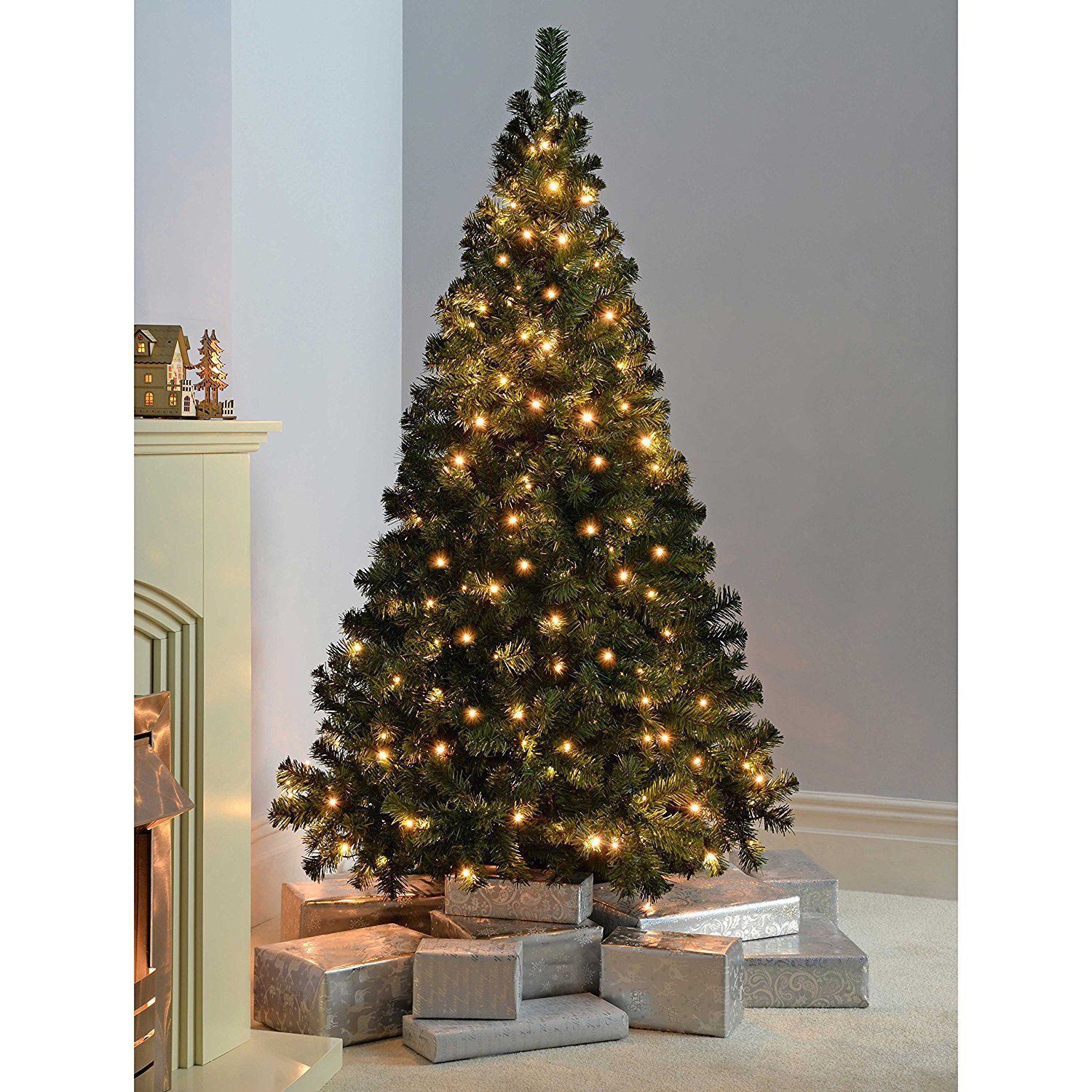 7ft 400 LED Artificial Christmas Tree Warm White Pre-Lit Led Lights