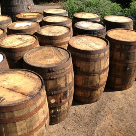 whiskey barrels for hire