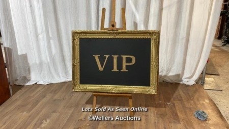 Black and Gold Giant "VIP" Photo Frame