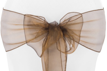 Brown Organza Sash