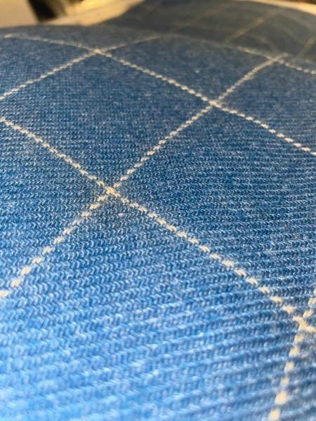 Blue Chequered Blanket