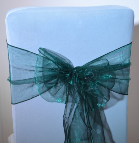 Emerald Green Organza Sashes