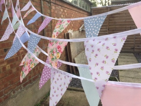 Bunting 36m Floral Mix Single Sided