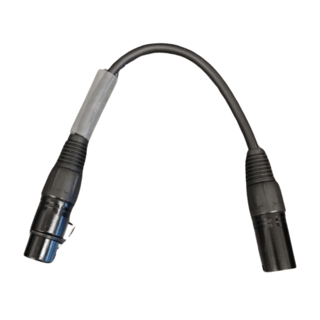 DMX Adaptor Lead - 3 Pin Male XLR to 5 Pin Female XLR