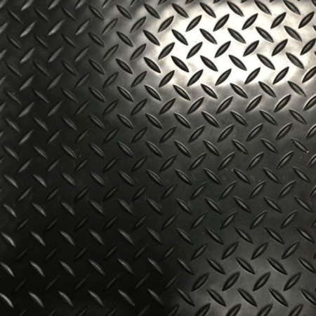 6m x 1.5m | 3mm Thick Checker Rubber Flooring Matting - Under Bar