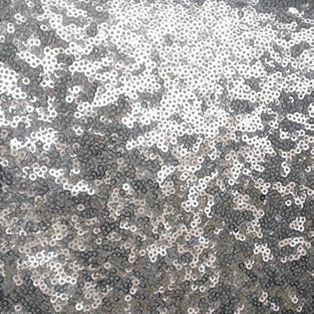 3m x 3m Silver Sequin Backdrop - DRAPE ONLY