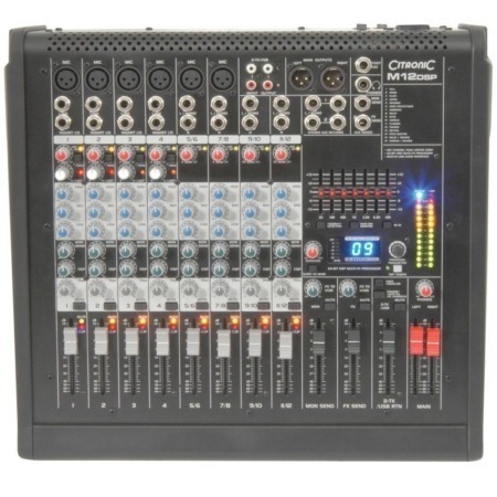 12 Channel Analogue Mixer with DSP Effects + USB