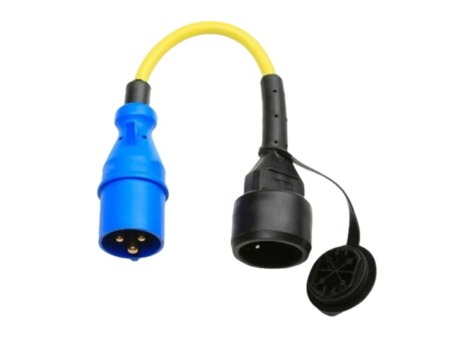 16a Plug - EU Socket Adaptor